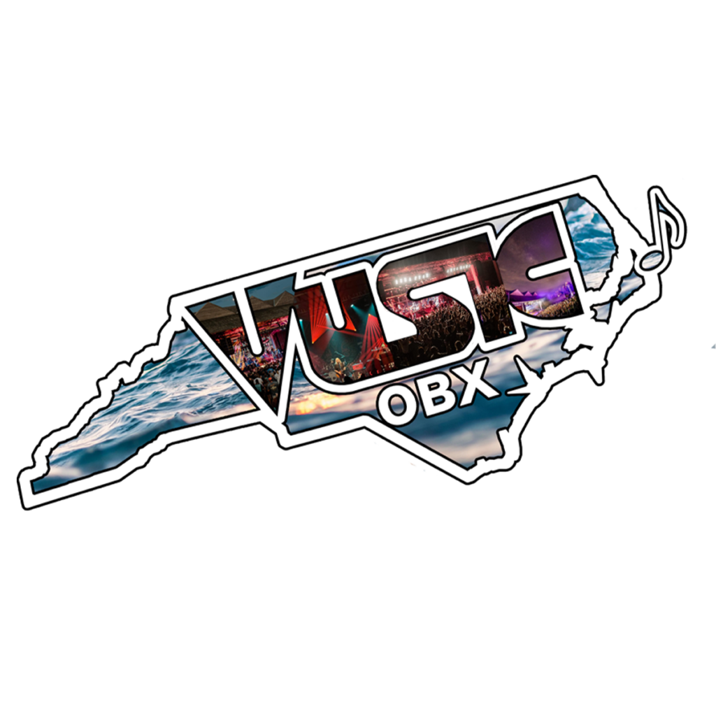 A logo for Vusic OBX